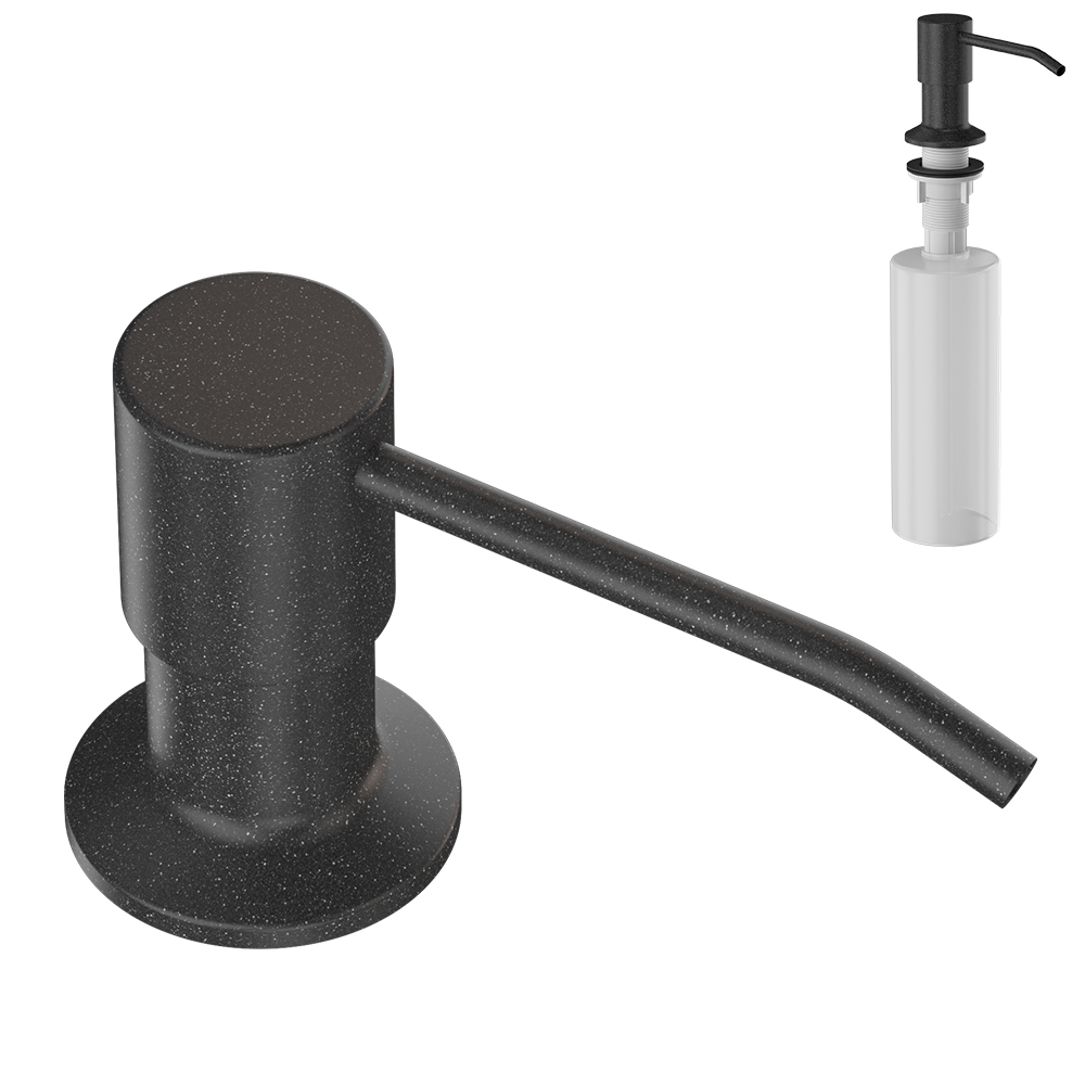 Dispenser lichid rotund - Negru cu puncte