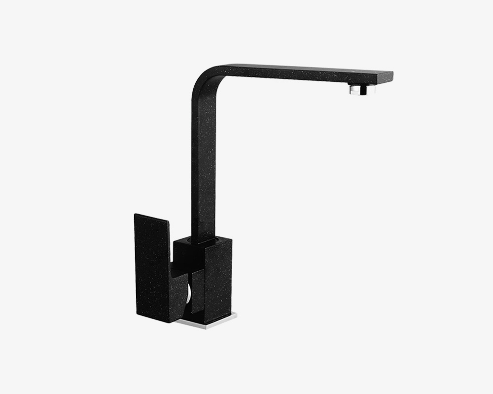 Baterie bucătărie NOOK - Negru cu stropi