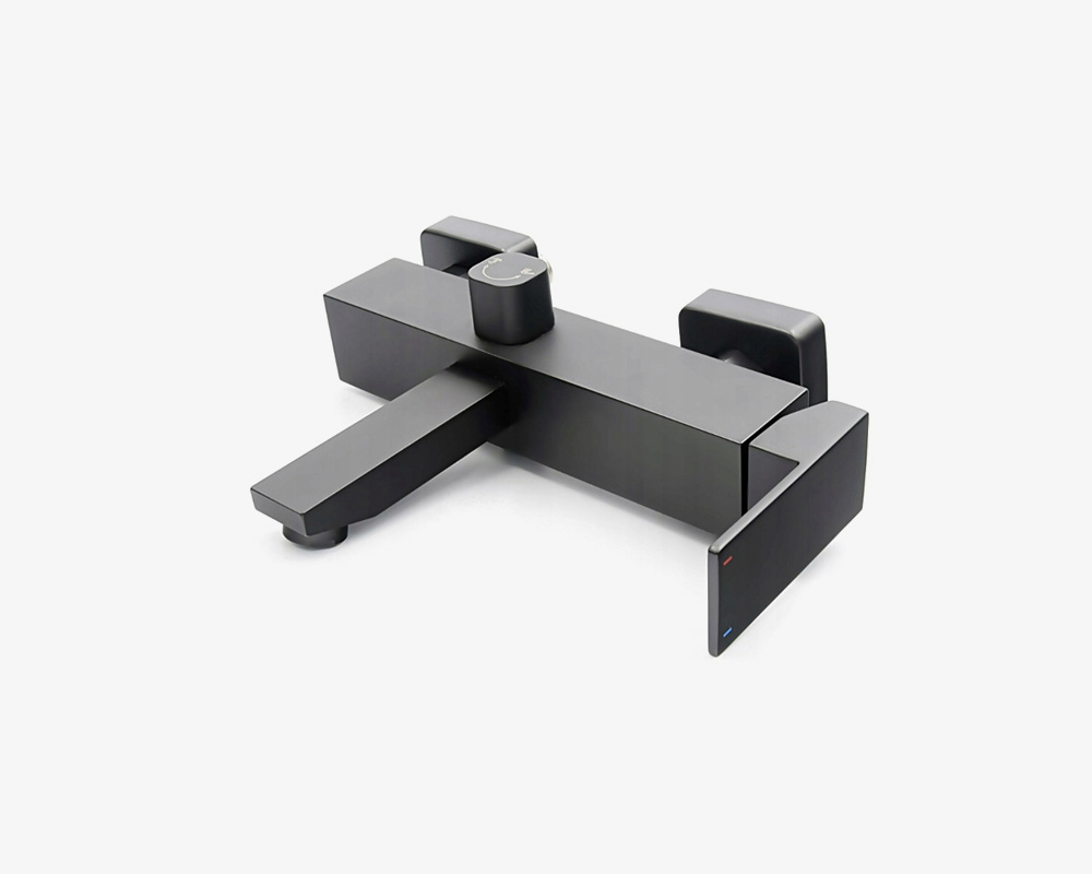 Baterie cadă CUBE pătrată - Negru