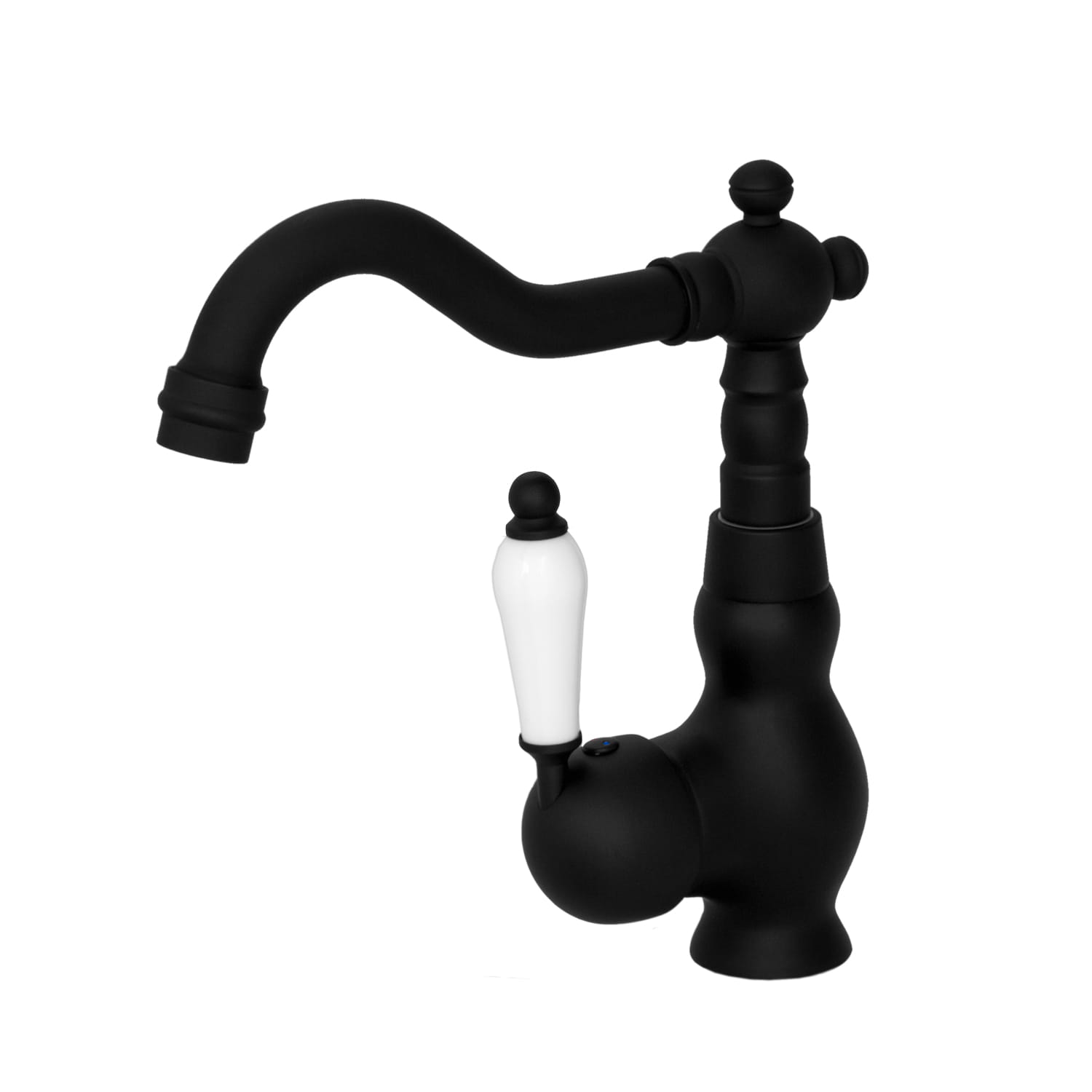 Baterie lavoar Retro VI negru montare pe blat
