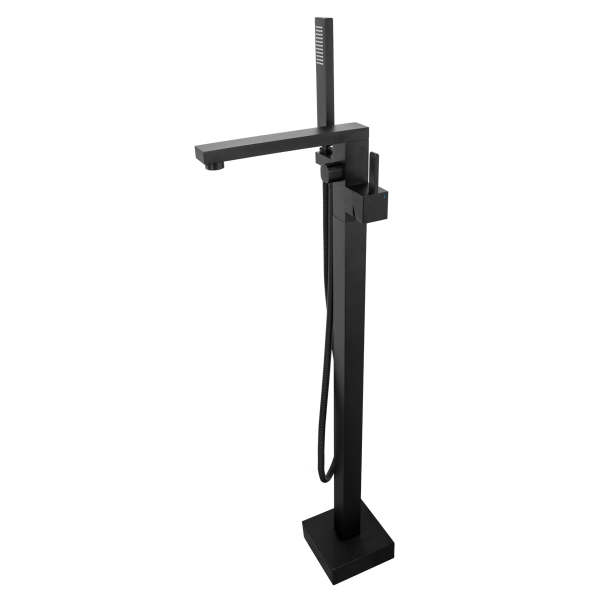 Baterie cada freestanding negru Caro