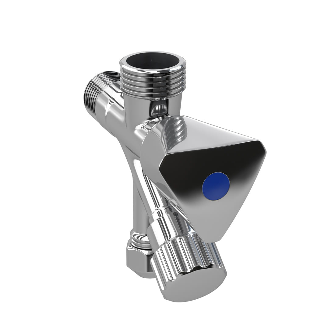 Robinet colțar dublu 1/2x3/4x3/8