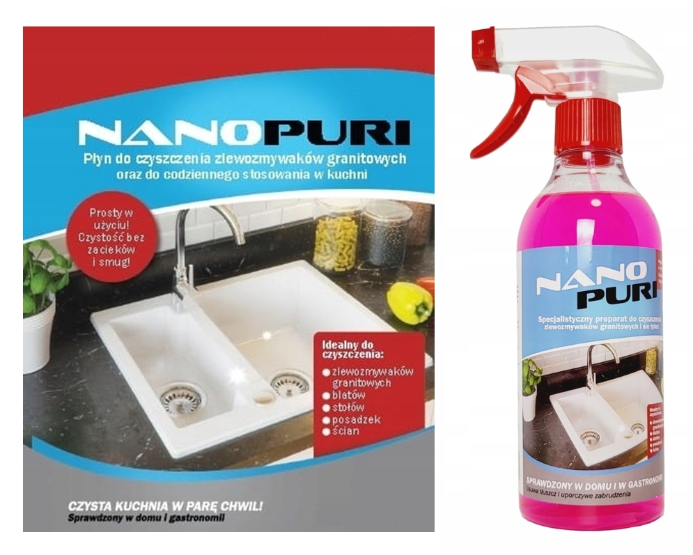 Nanopuri soluție pentru curățarea chiuvetelor din granit