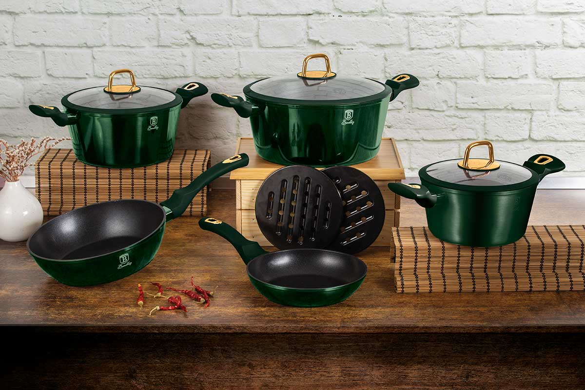 Set Oale Titan Berlinger Haus 10 Piese BH-6065 Emerald