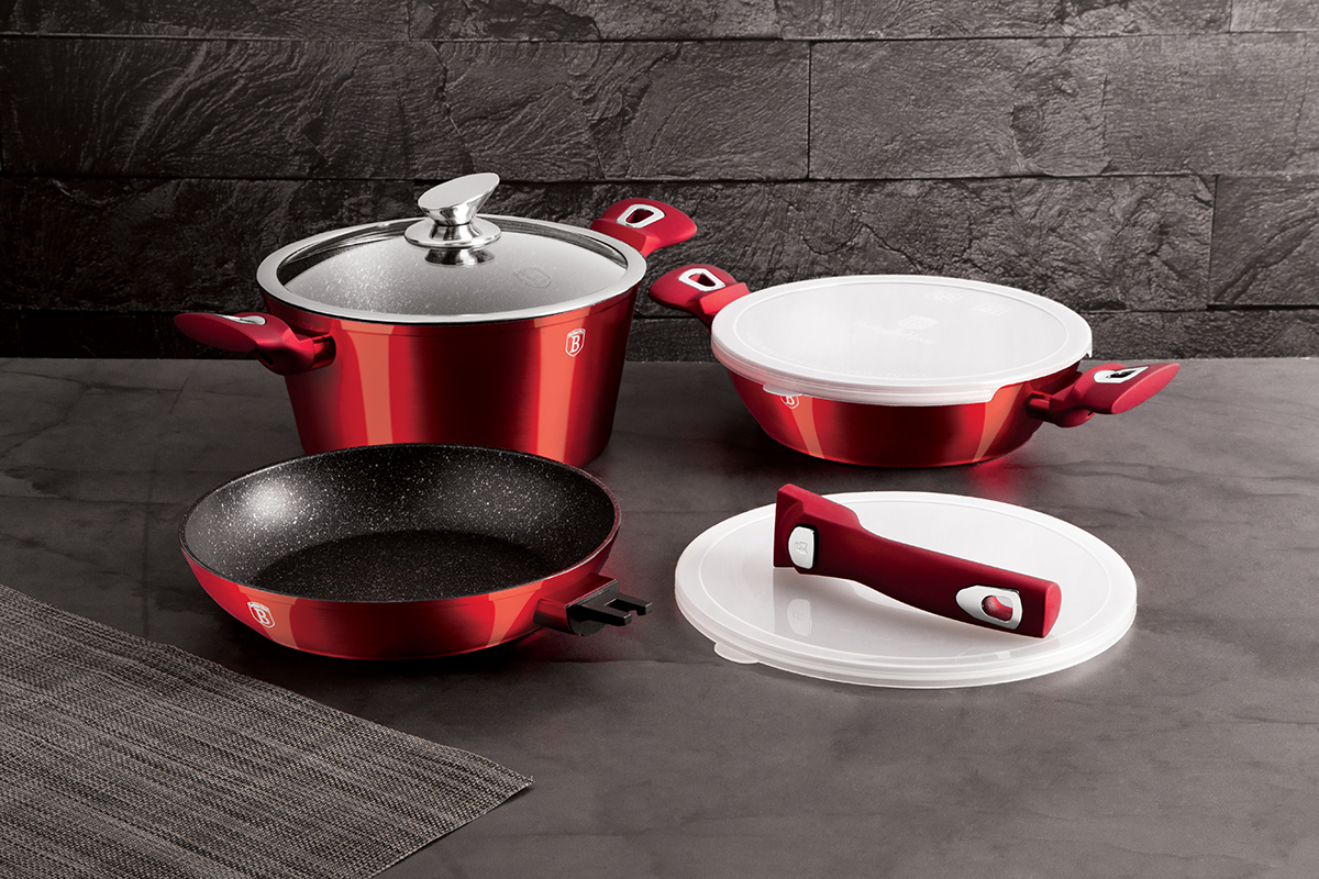 Set 3 Tigăi Granit BerlingerHaus BH-7050