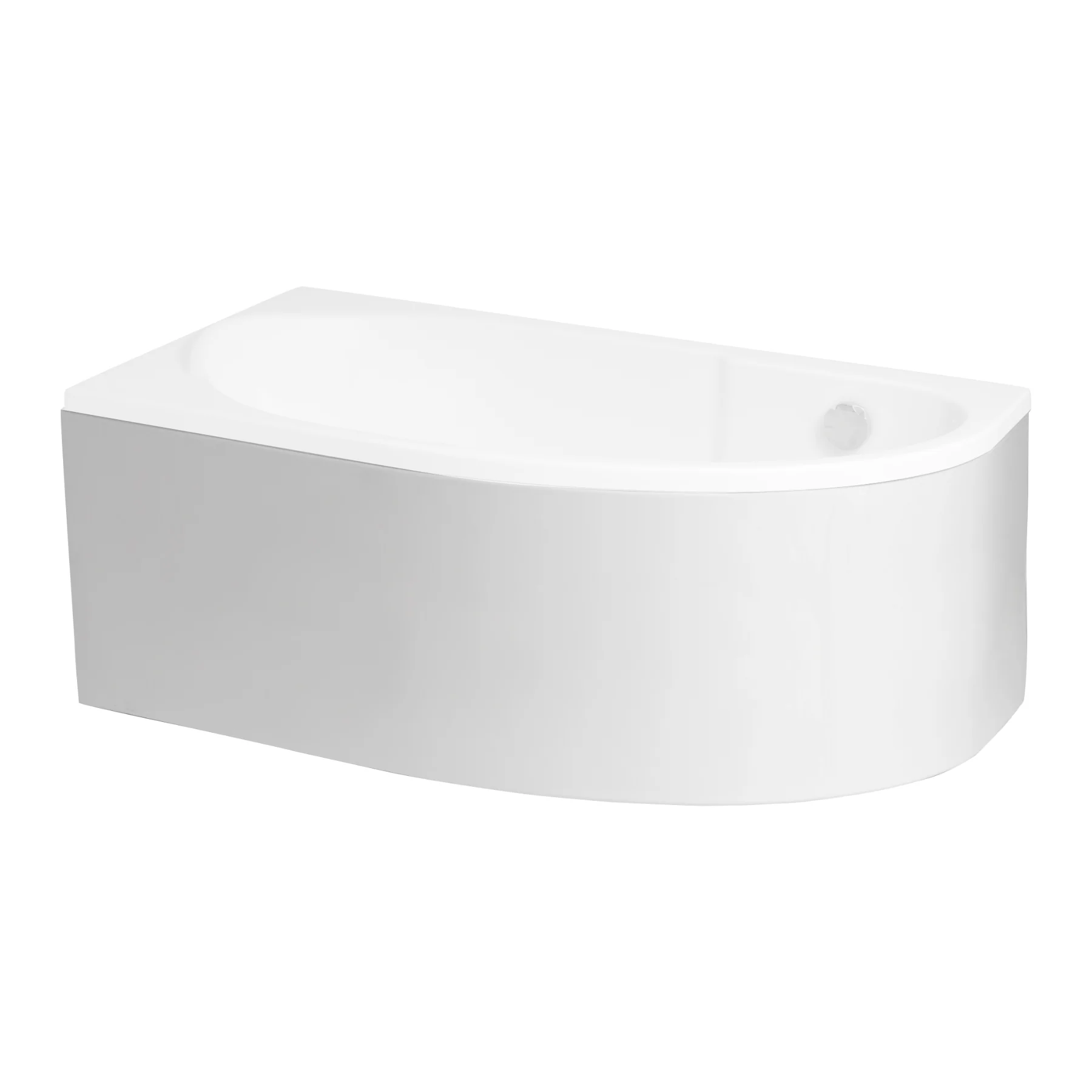 Masca acrilică pentru cadă de colț asimetrică MIKI 140 cm x 70 cm Stânga