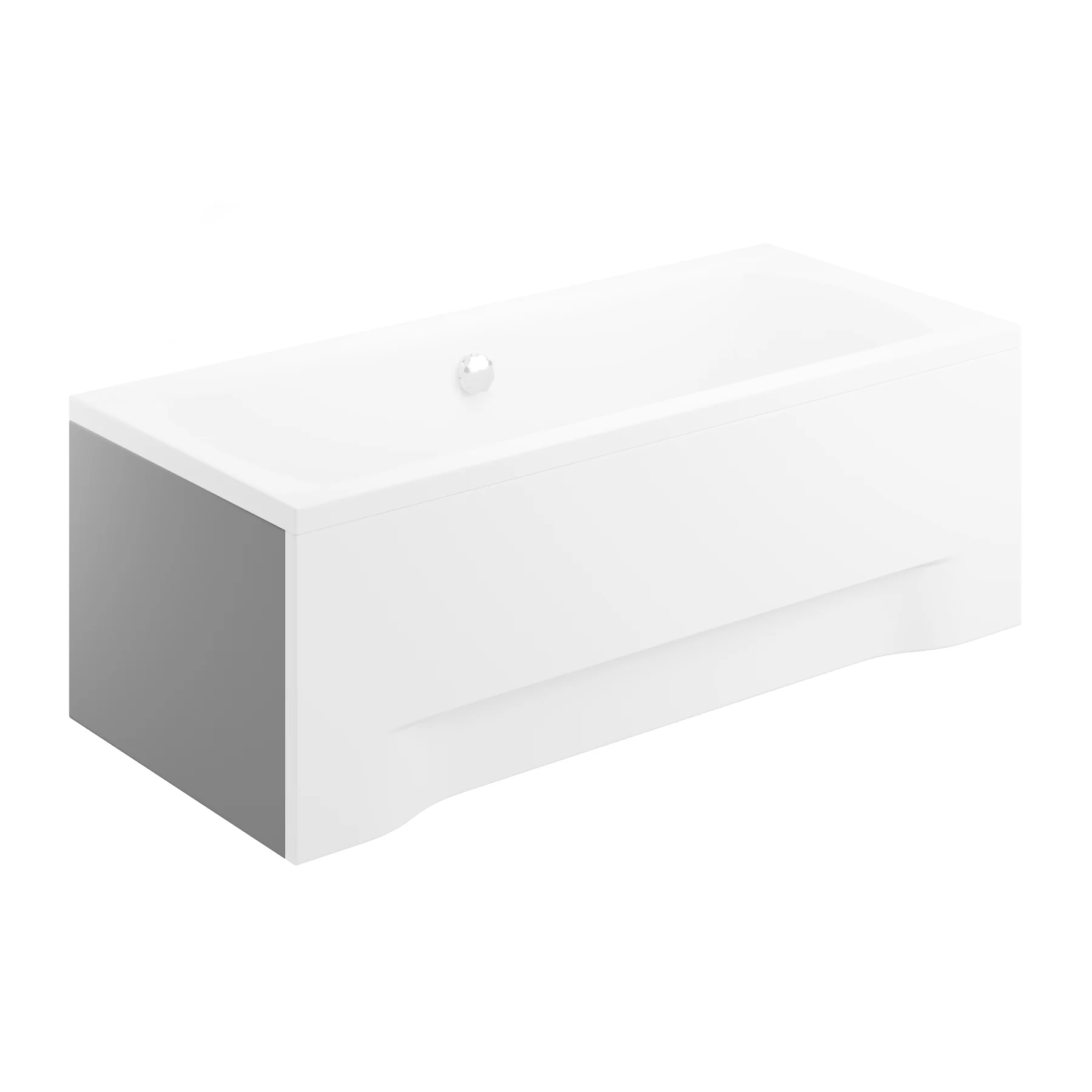 Panou lateral acrilic pentru cadă dreptunghiulară INES alb