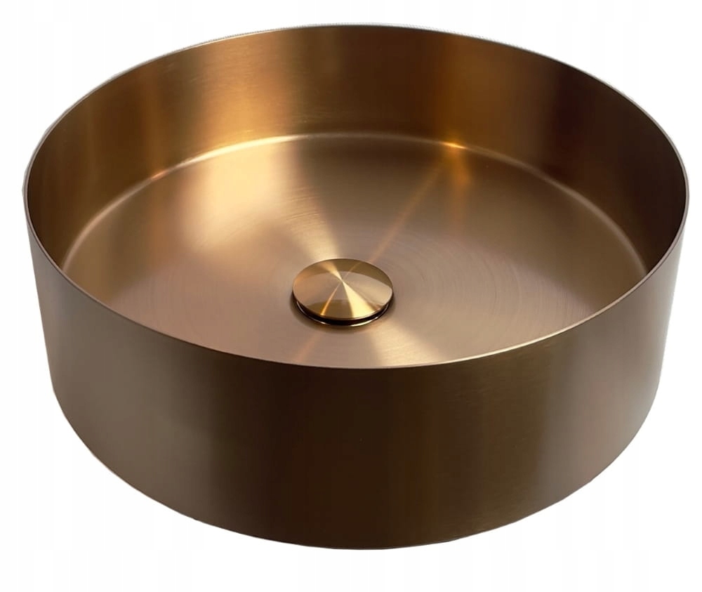 Lavoar rotund din oțel Kea 37 auriu roz rose gold