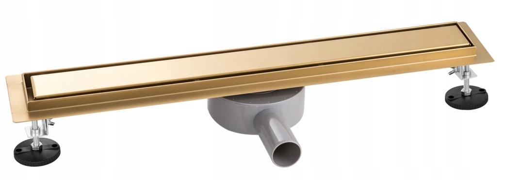 Scurgere liniară 70 cm sifon rotativ 360 auriu