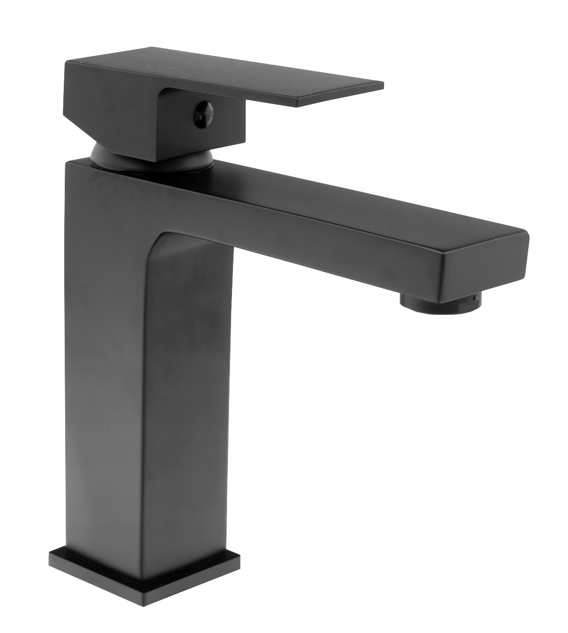 Baterie lavoar negru pătrat Cube robinet