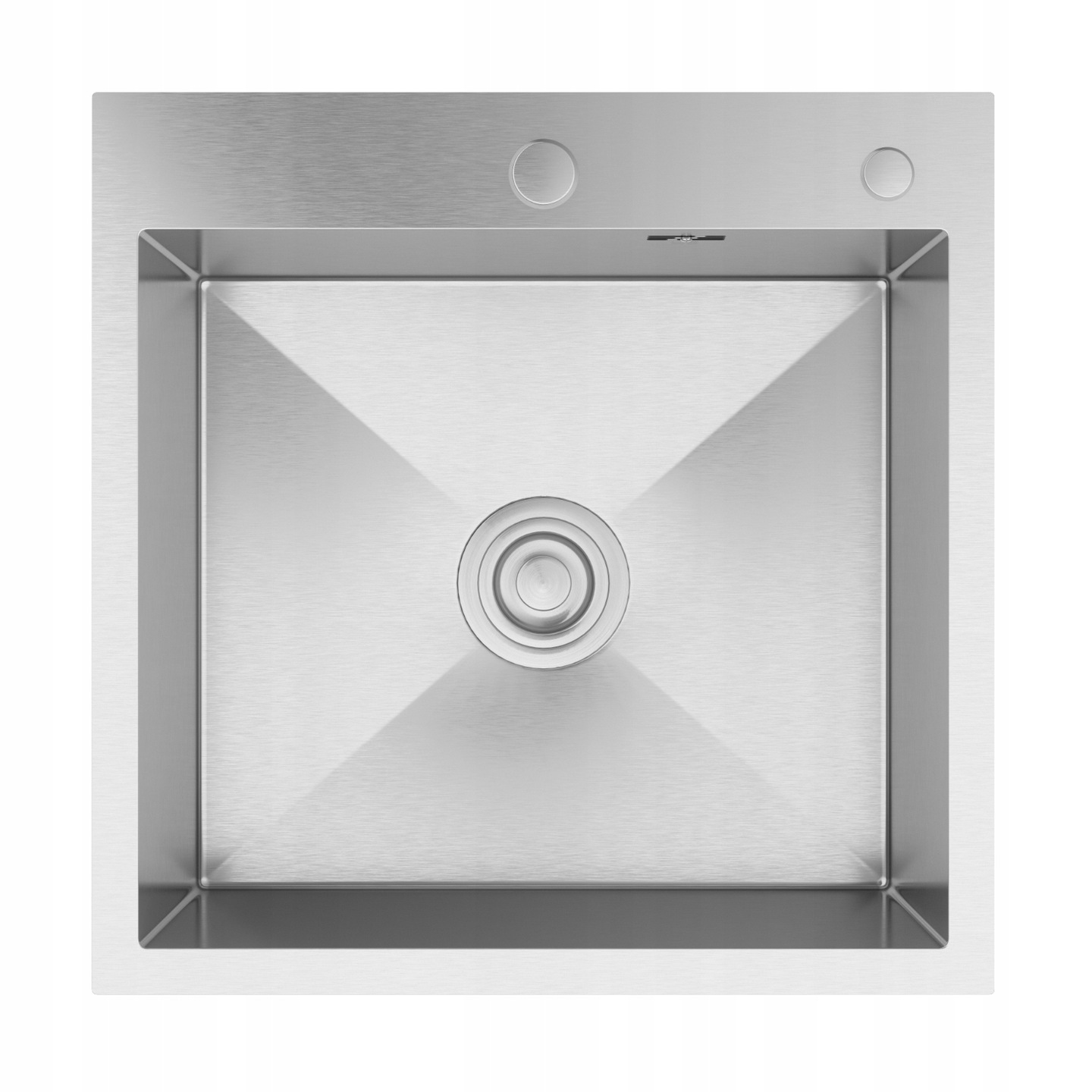 Chiuvetă de bucătărie inox 1 cuvă BARI50 50x50 crom sifon