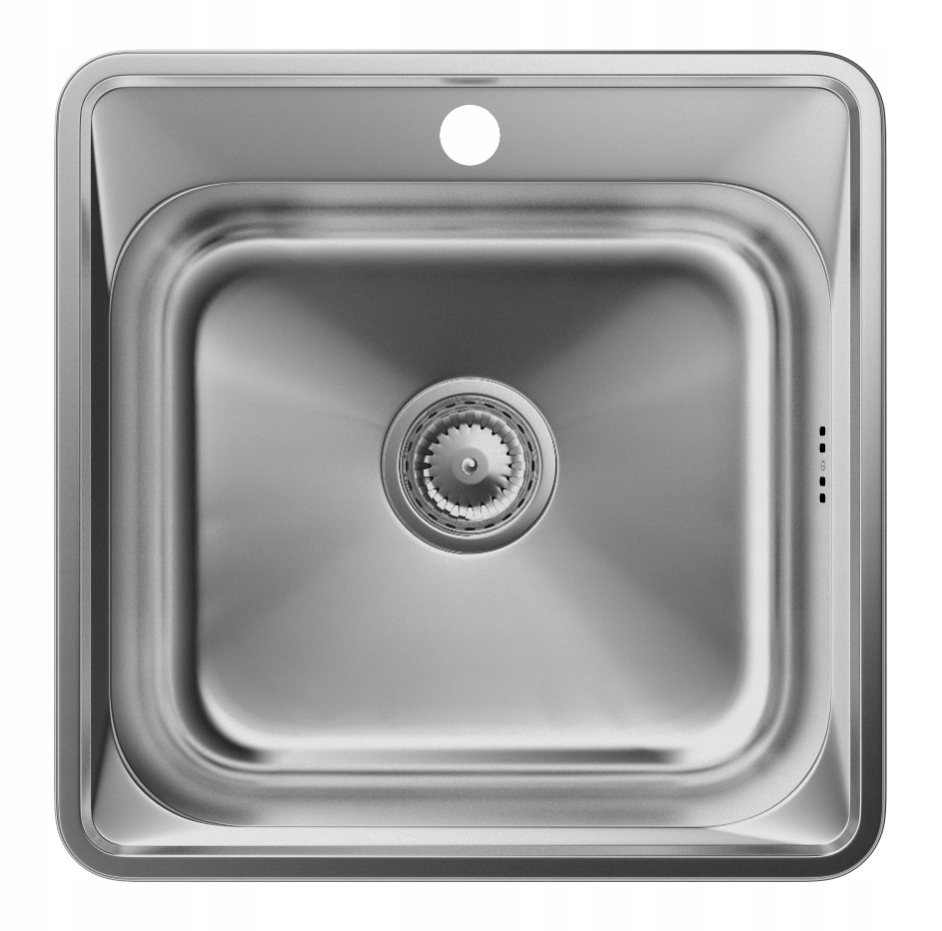 Chiuvetă din oțel inoxidabil cu o cuvă pătrată finisaj satinat TURI48