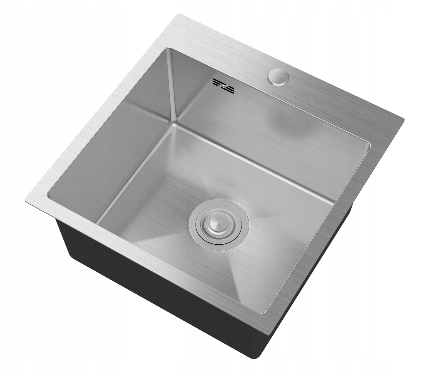 Chiuvetă inox cromată cu o cuvă Bari 46