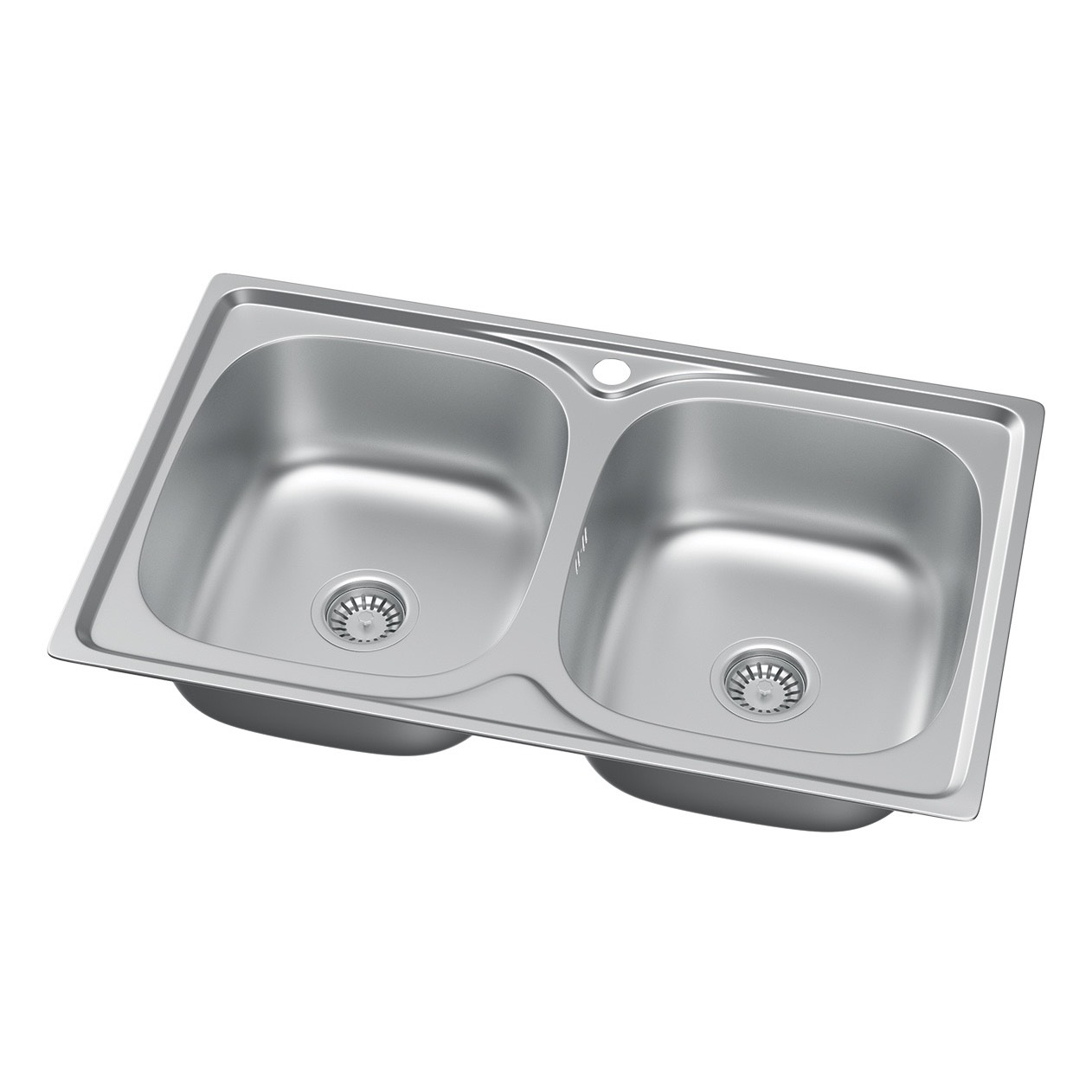 Chiuvetă inox decorativă + sifon TURI80