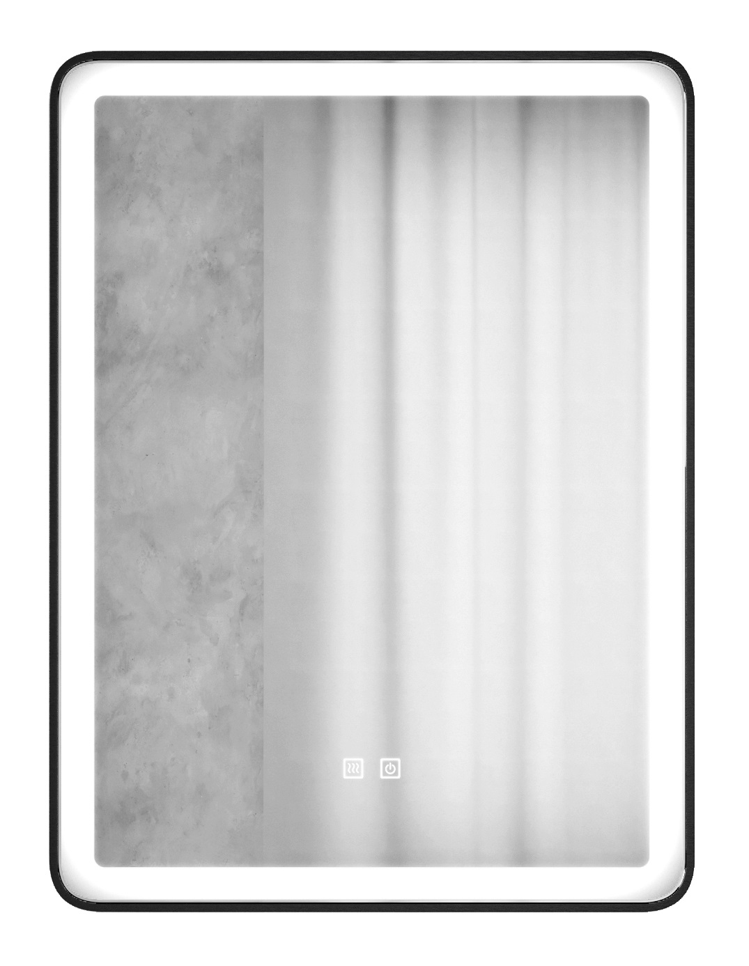 Oglindă dreptunghiulară cu iluminare LED eficientă energetic 60x80 FANG