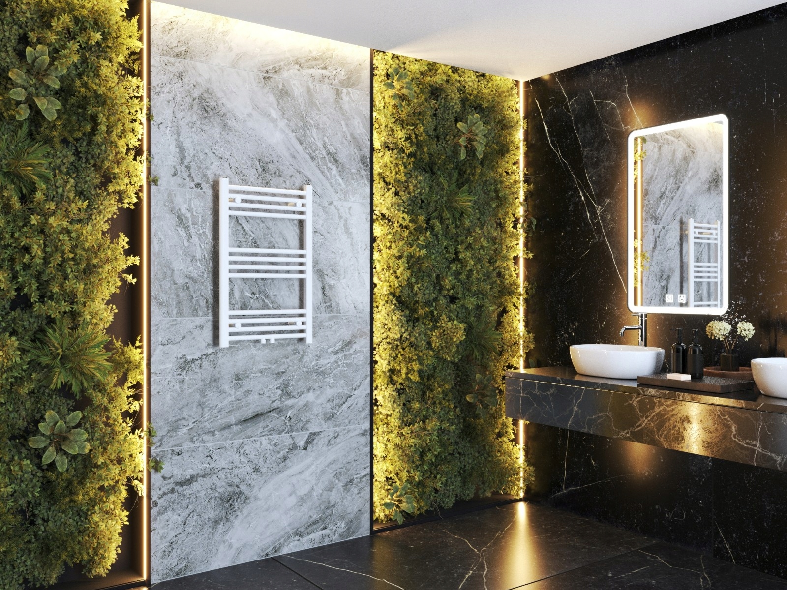 Radiator Baie Modern Alb Tip Scară 80x50 cm RAVEN