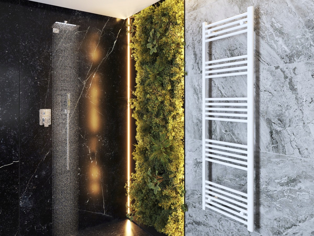 Radiator Baie Alb Tip Scară 50x160 cm Calorifer Montaj 180 BRENO