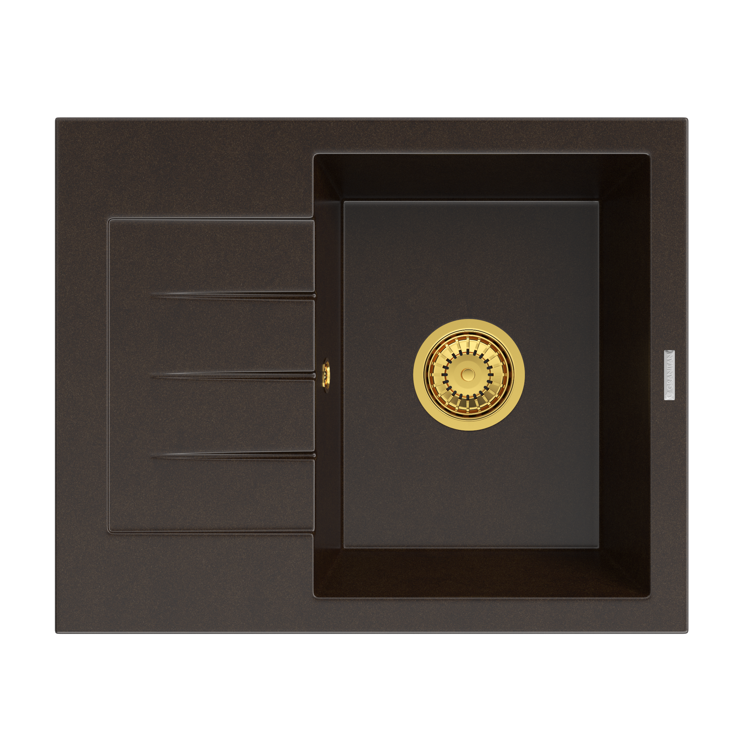 MILANO brazowy_syfon zloty_top